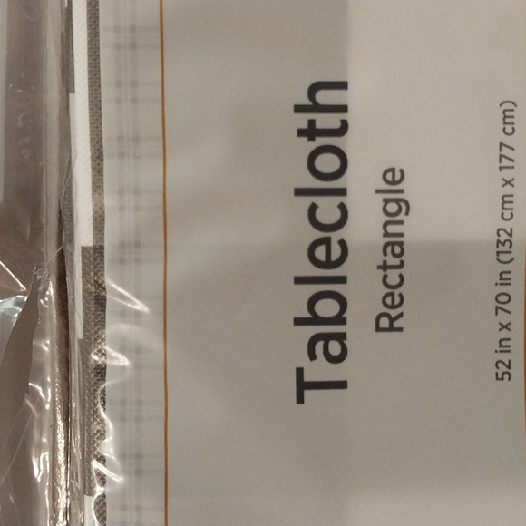 BLACK AND WHITE CHECKERED RECTANGULAR tablecloth - Picture 2 of 8